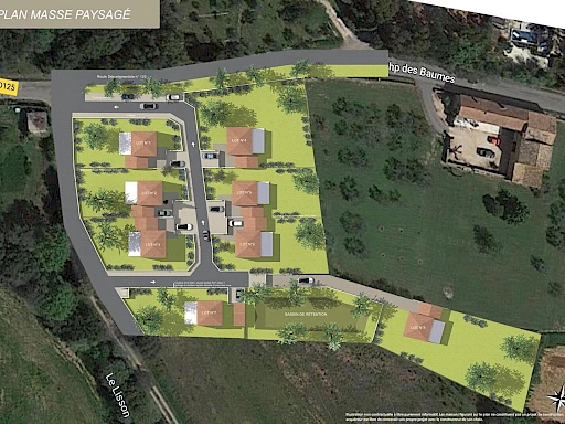 Terrain constructible 588 m² viabilisé - Aigaliers (10 min Uzès)