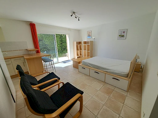 GRAND STUDIO MEUBLE 40 m²  AVEC TERRASSE + PARKING